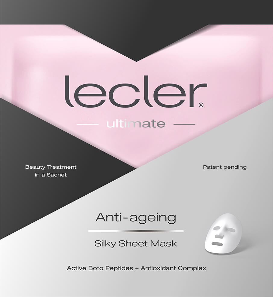 Stangrinanti šilkinė lakštinė veido kaukė Lecler "Anti - Ageing"